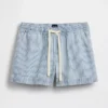 Ultrasoft Denim Stripe Easy Shorts