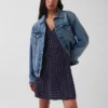 V-Neck Print Mini Dress