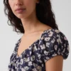 V-Neck Ruffle Hem Maxi Dress