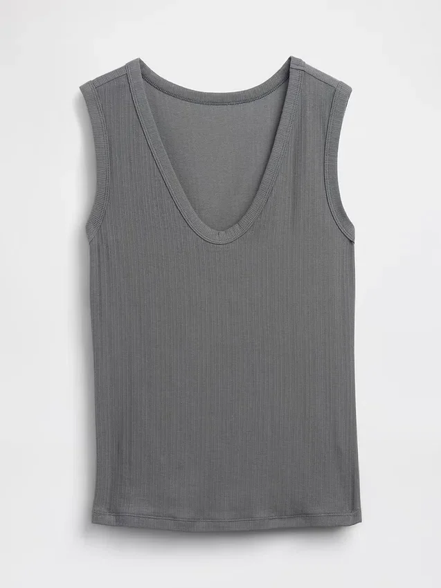 Variegated Rib Tank Top
