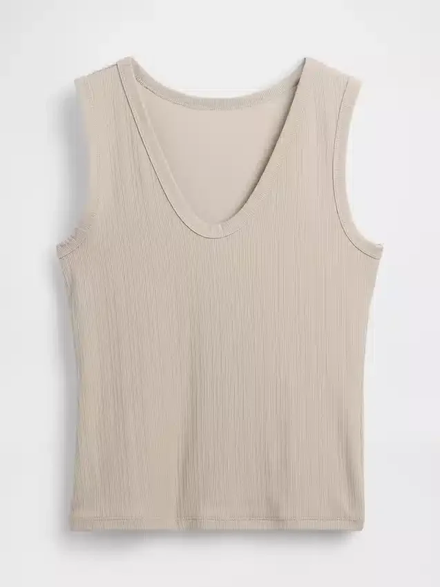 Variegated Rib Tank Top