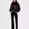 Vegan Leather Bomber Jacket