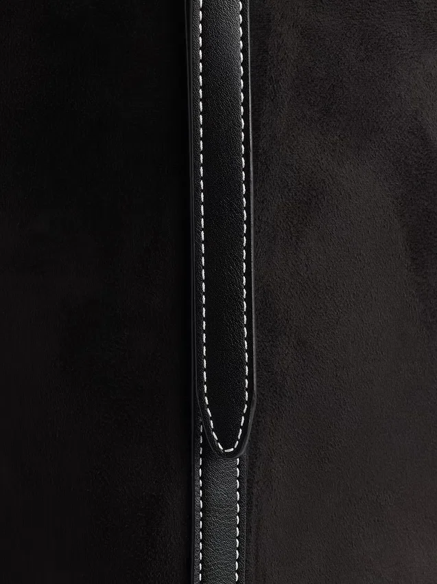 Vegan Suede Bucket Bag