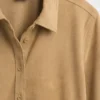 Vegan Suede Fitted Shirt
