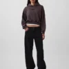 Vintagesoft Crop Logo Hoodie