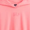 Vintagesoft Oversized Crop Logo Hoodie