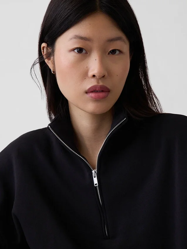 Vintagesoft Oversized Half-Zip Wedge Pullover