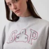Vintagesoft Terry Oversized Mockneck Logo Sweatshirt