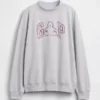 Vintagesoft Terry Oversized Mockneck Logo Sweatshirt