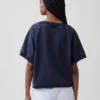 Vintagesoft Terry Oversized V-Neck Sweatshirt
