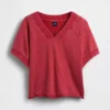 Vintagesoft Terry Oversized V-Neck Sweatshirt