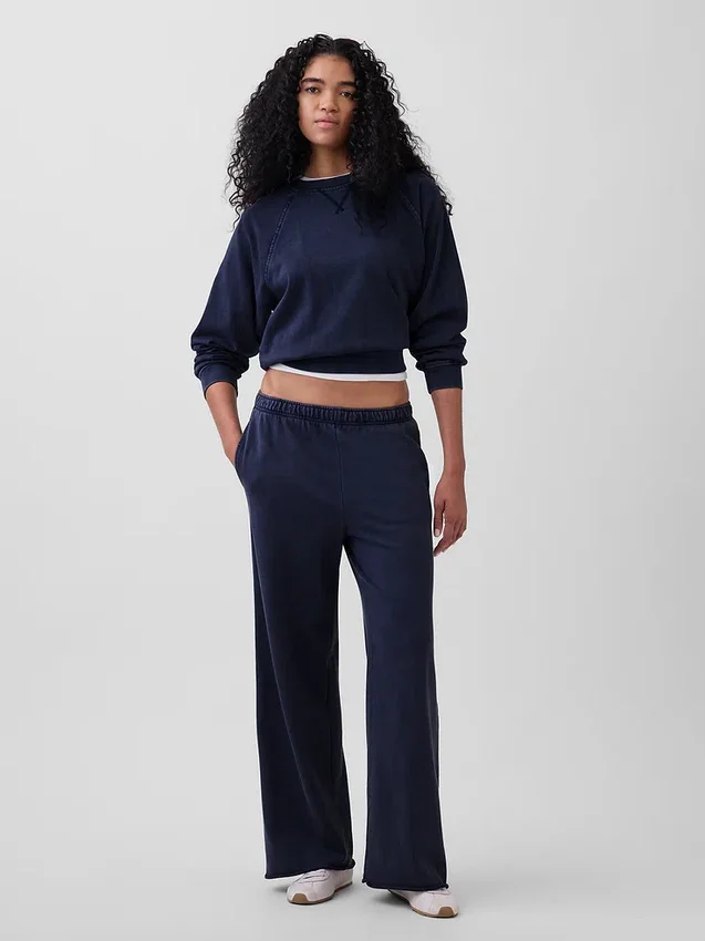 Vintagesoft Terry Wide-Leg Sweatpants