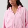 Vintagesoft Wedge Zip Hoodie