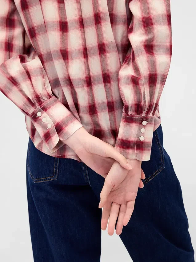 Voile Plaid Shirt