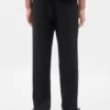Wool-Blend Relaxed Straight Trousers